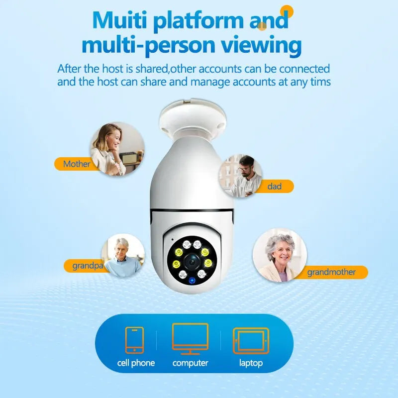 Camera 5G Full Color Night Vision Automatic Human Tracking Zoom Indoor Security Monitor Wifi